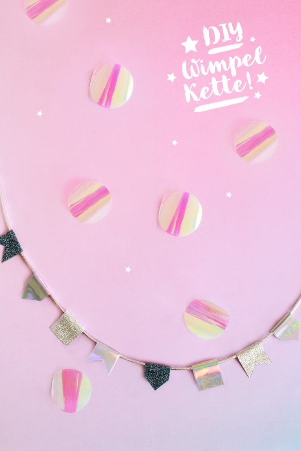 DIY WIMPELKETTE BASTELN MIT WASHI-TAPE / DEKO-GIRLANDE SELBER MACHEN