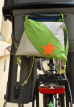 Nähanleitung: Regenschutz für den Fahrrad-Kindersitz