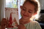 Weihnachtskarte für Kinder zum selberbasteln