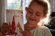 Weihnachtskarte für Kinder zum selberbasteln