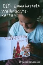 Weihnachtskarte für Kinder zum selberbasteln