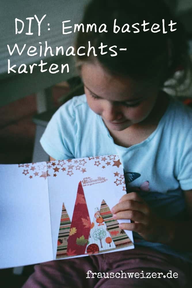 Weihnachtskarte für Kinder zum selberbasteln