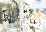 DIY Metallring mit Schriftzug und Eukalpytus