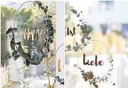 DIY Metallring mit Schriftzug und Eukalpytus