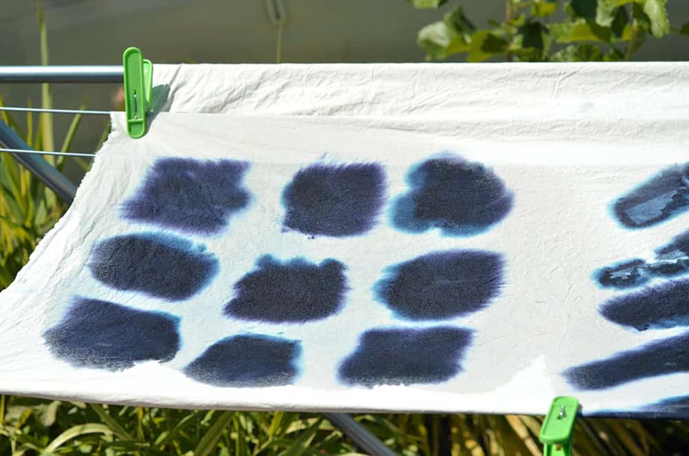 DIY: Stoffdruck im Shibori-Style