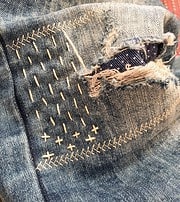 Jeans flicken // visible mending