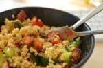 5 Minuten-Homeoffice-Salat mit lauwarmem Antipasti-Gemüse