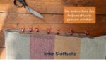 Kissenbezug mit Reißverschluss naehen – Tutorial für Anfänger