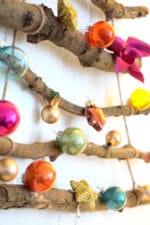 Wiederverwendbarer Weihnachtsbaum aus Ästen
