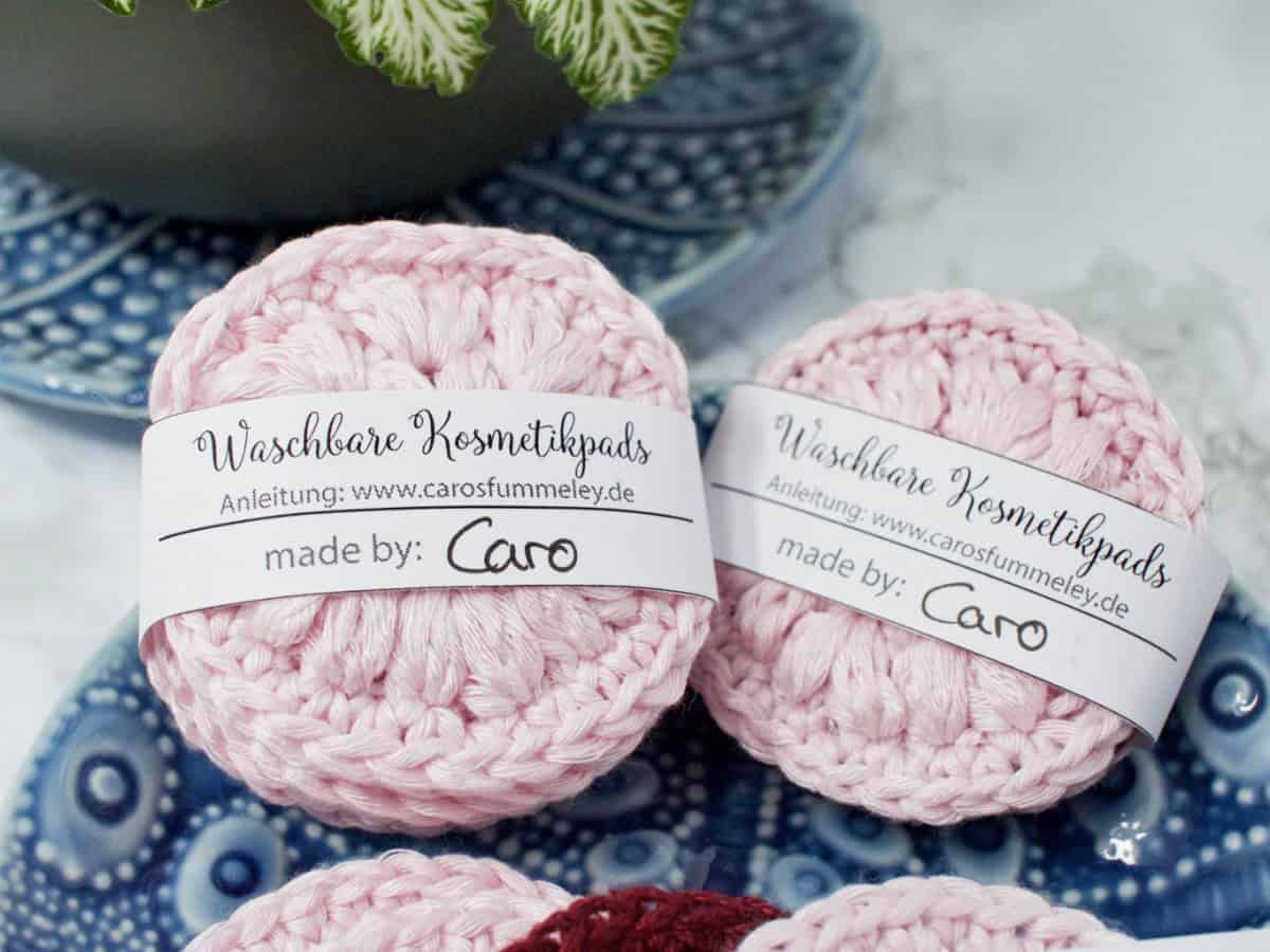Kosmetikpads häkeln + Banderole