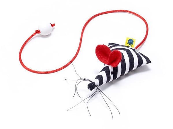 Lesezeichen - Leseratte gestreift-rot