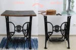 Nähmaschinentisch Upcycling mit Plexiglas