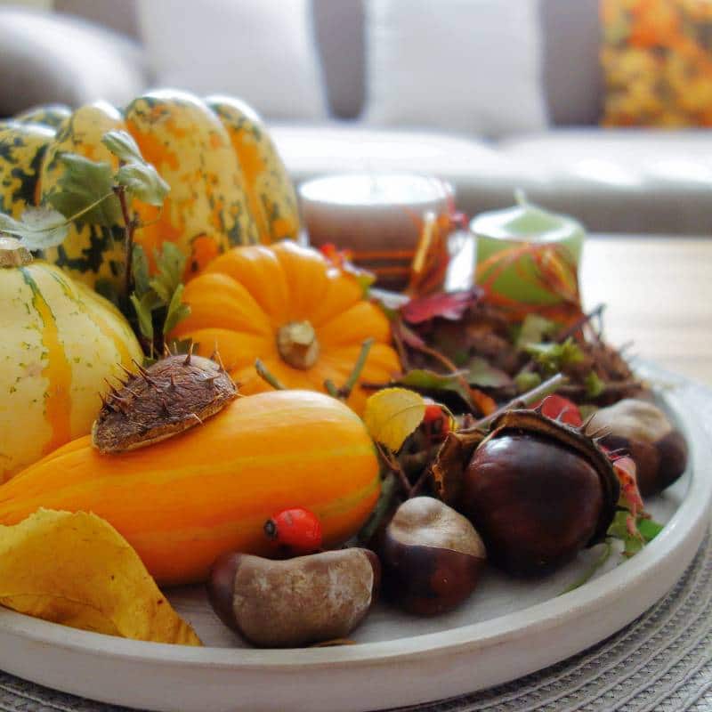 DIY Herbstdeko – Herbstteller ganz easy dekorieren