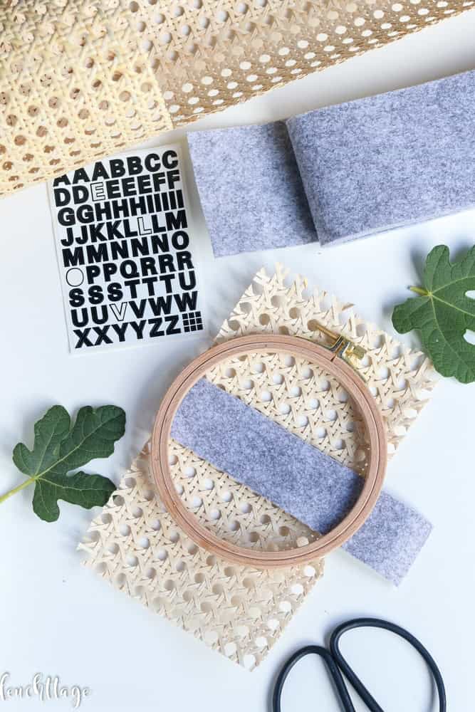 Rahmen mit Geflecht
