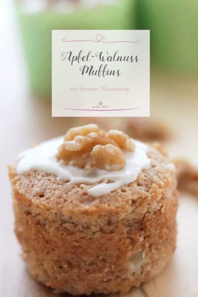 Apfel-Walnuss-Muffins mit Ahornsirup
