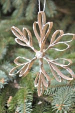 Vintage Schneeflocken aus Papier