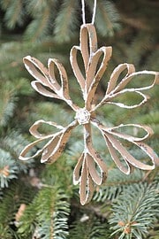 Vintage Schneeflocken aus Papier