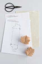 DIY Tischdeko: Filz Serviettenringe in Blattform inklusive Vorlagen
