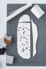 DIY Terrazzo Vase und Tablett