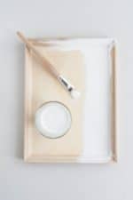 DIY Terrazzo Vase und Tablett