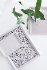 DIY Terrazzo Vase und Tablett