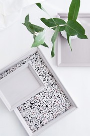 DIY Terrazzo Vase und Tablett