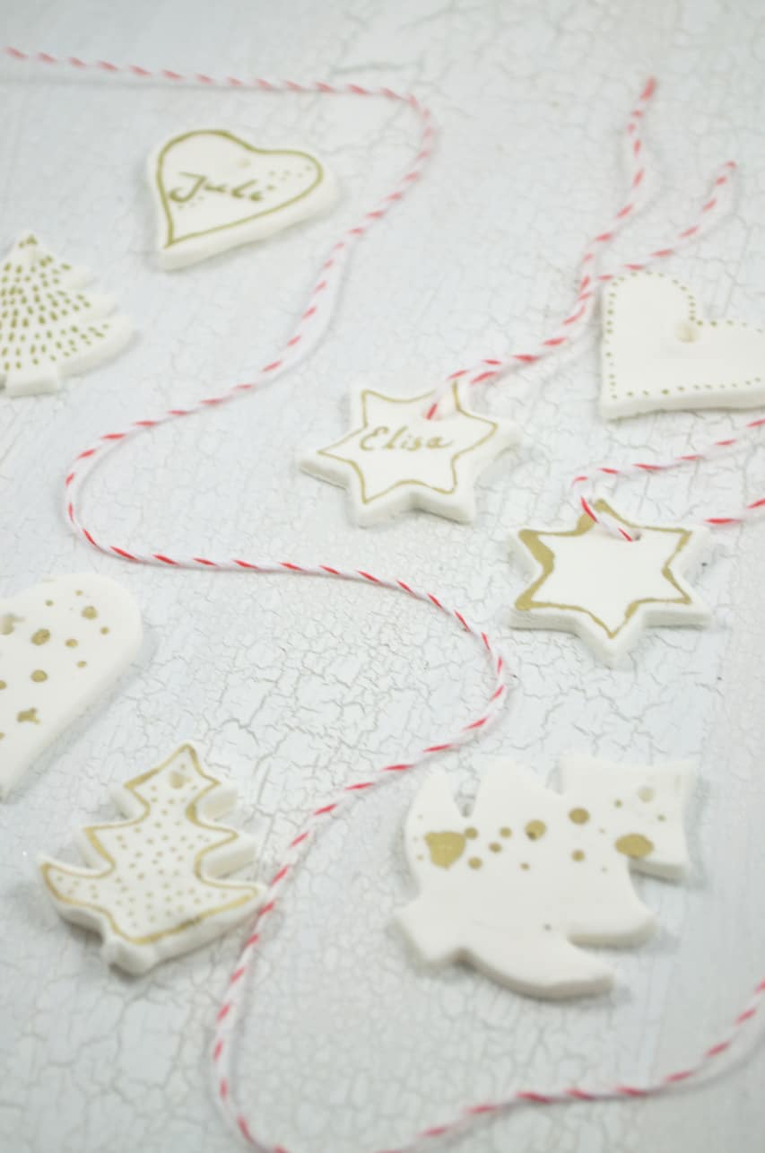 Geschenkanhänger aus Kaltporzellan
