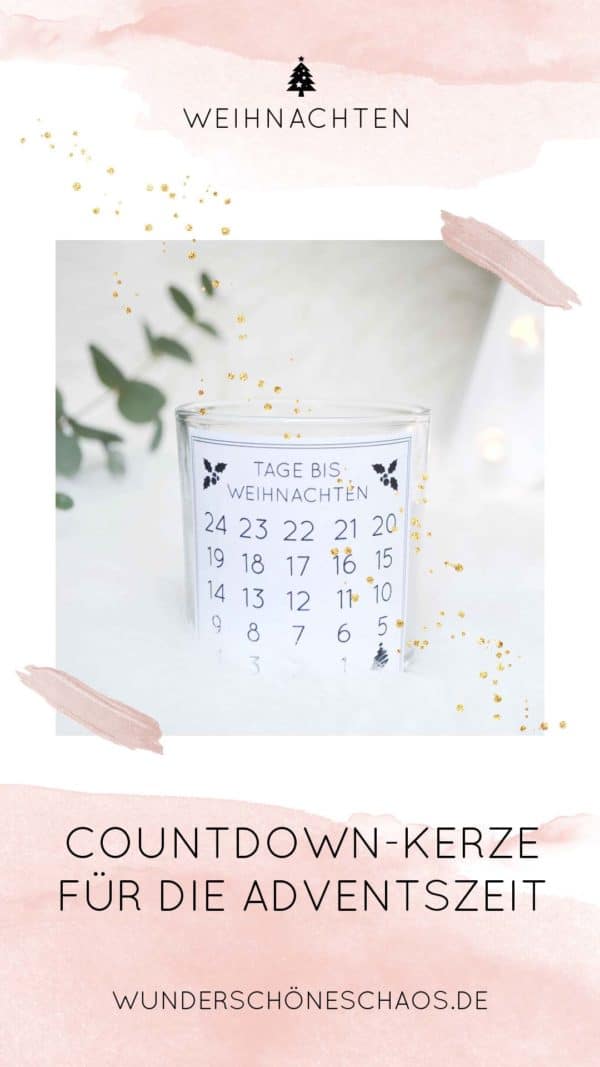 DIY COUNTDOWN-KERZE FÜR DIE ADVENTSZEIT