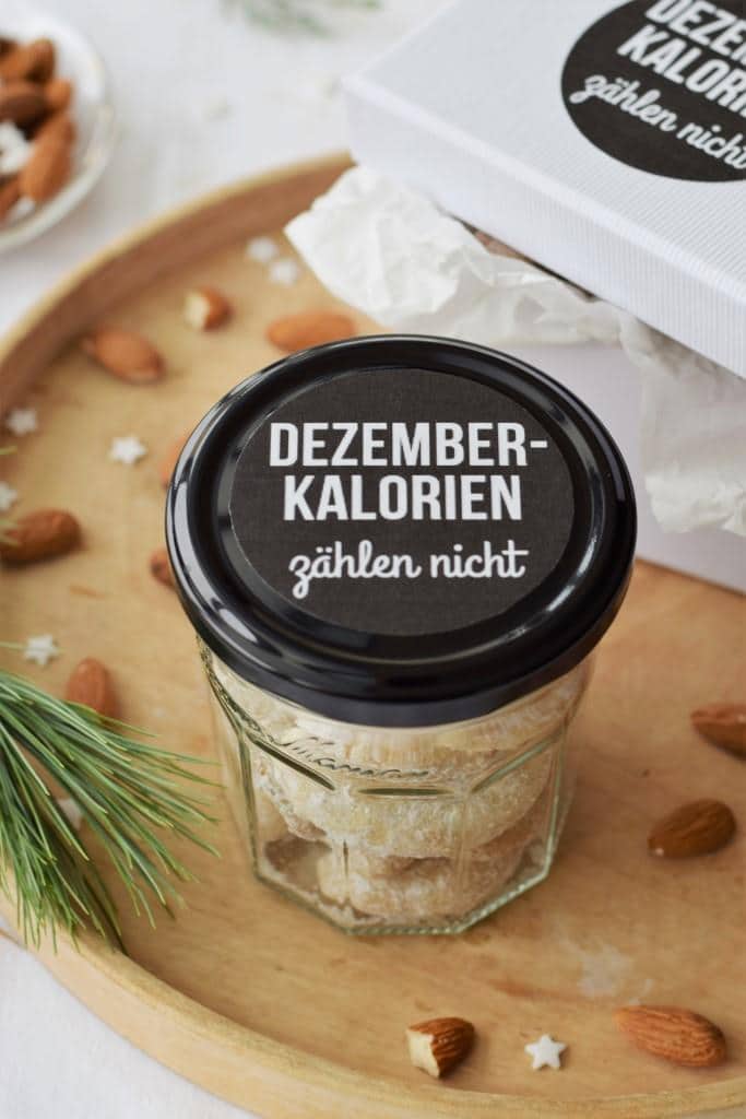 Dezember-Kalorien zählen nicht – Freebie-Etikett für die süßesten Advents-Mitbringsel