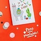 DIY LAMA-WEIHNACHTSKARTE BASTELN / FREE PRINTABLE