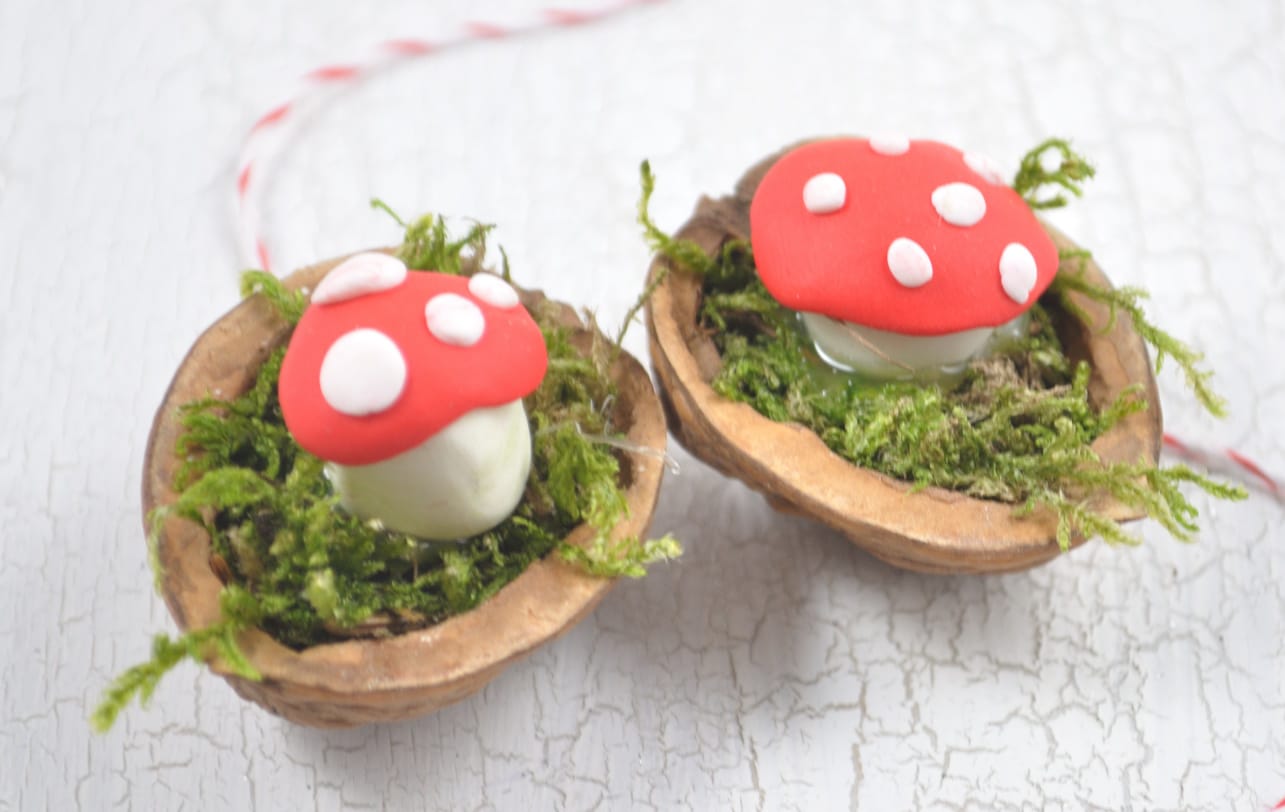 Silvester-Goodies aus Fimo: Glückspilze