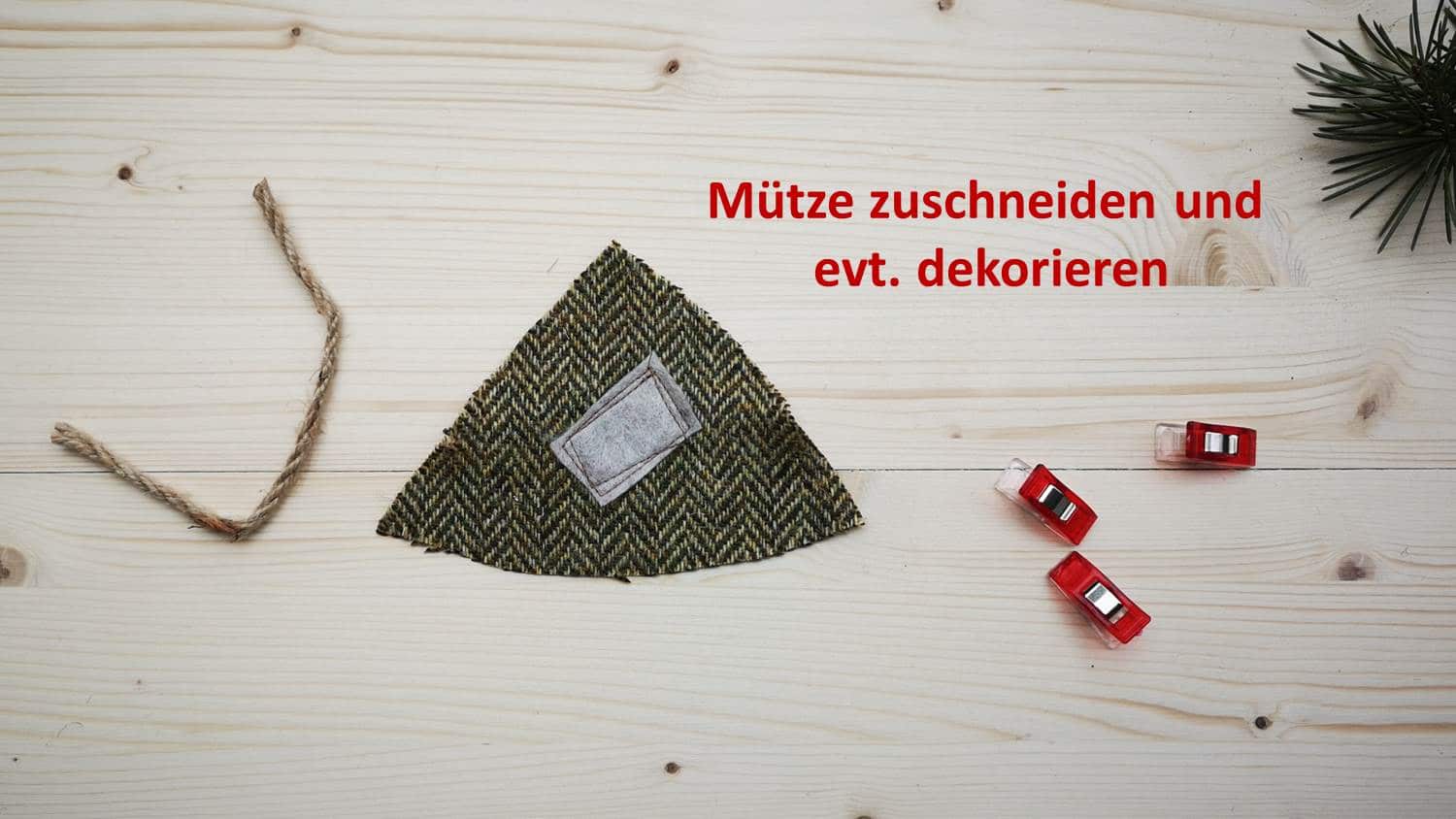 Hygge – Mini Weihnachtsmann selber nähen – Weihnachtsdekoration