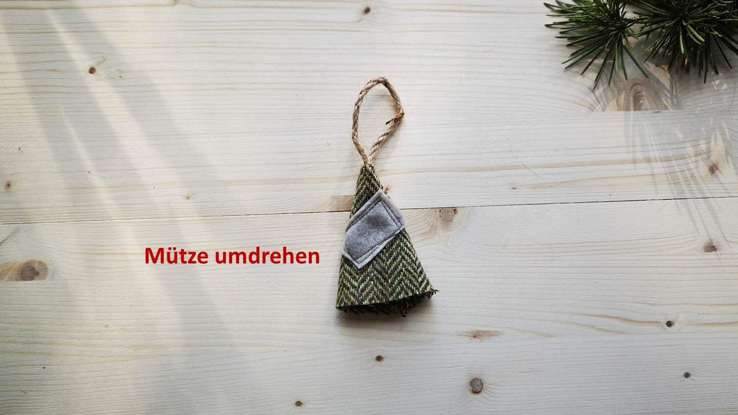 Hygge – Mini Weihnachtsmann selber nähen – Weihnachtsdekoration