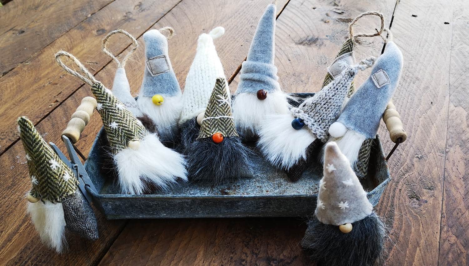 Hygge – Mini Weihnachtsmann selber nähen – Weihnachtsdekoration
