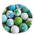 Christbaumkugeln Retro Shabby