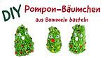 Pompon-Bäumchen aus Wolle basteln