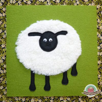 Dickes Schaf mit Kulleraugen - Fühlbuch