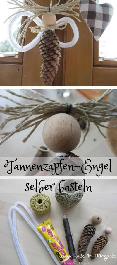 Engel aus Tannenzapfen