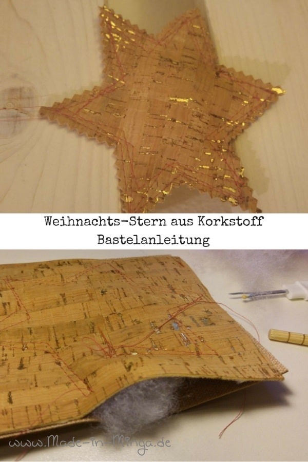 Stern aus Korkstoff