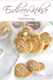 Erdbeer-Kekse zum Valentinstag