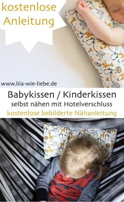 Babykissen / Kinderkissen nähen - kostenlose Anleitung