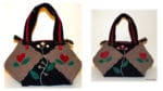Upcycling Kleine Patchwork Handtasche