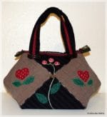 Upcycling Kleine Patchwork Handtasche