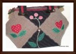 Upcycling Kleine Patchwork Handtasche