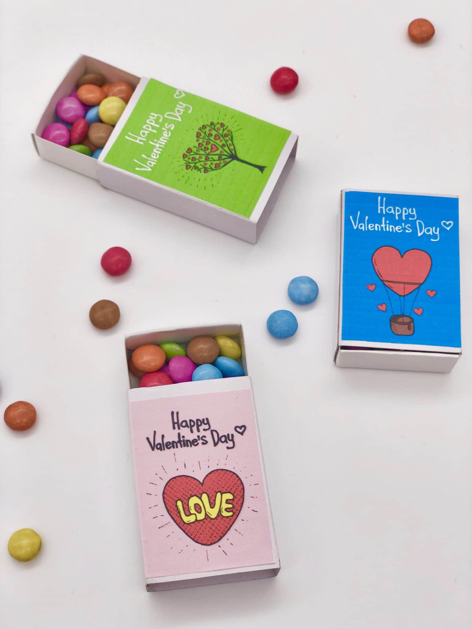 Valentinstagsgeschenke selber machen – Streichholzschachteln bedrucken