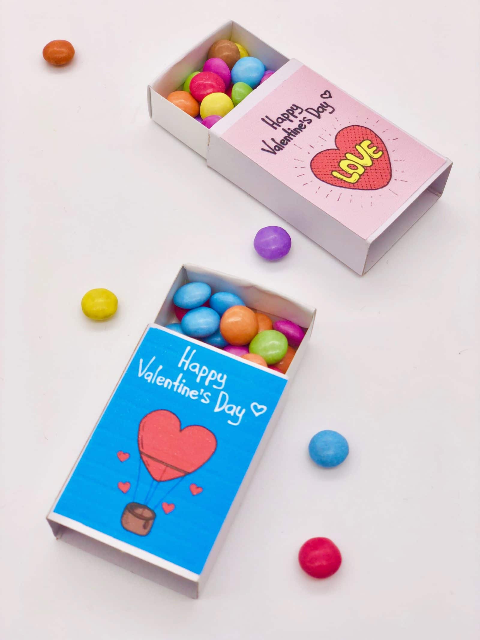 Valentinstagsgeschenke selber machen – Streichholzschachteln bedrucken