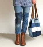 Jeans flicken // sashiko demin