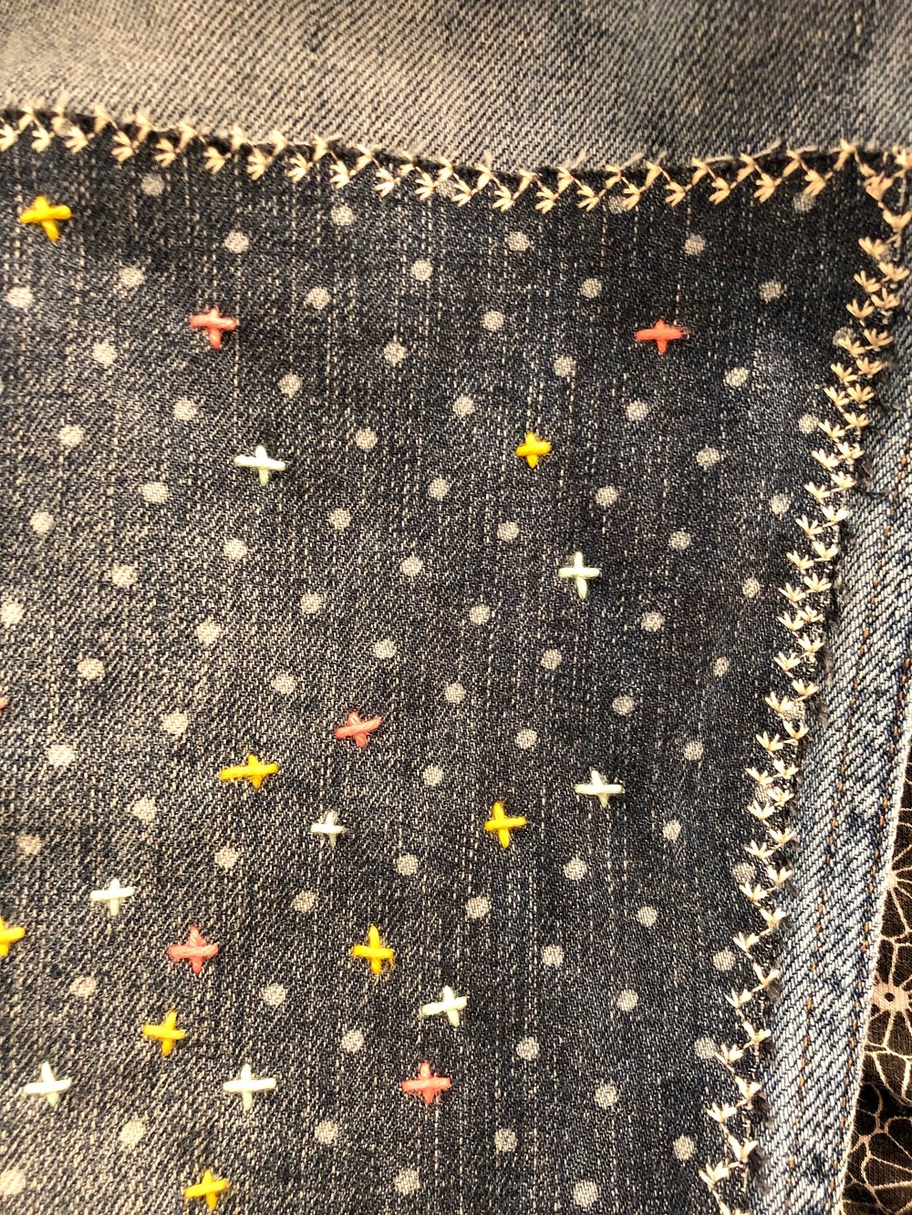 Jeans flicken // sashiko demin