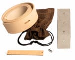 DIY Nietengürtel aus natur gegerbtem Leder