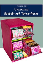 Upcycling – Schrank aus Milchkartons und Pappe basteln